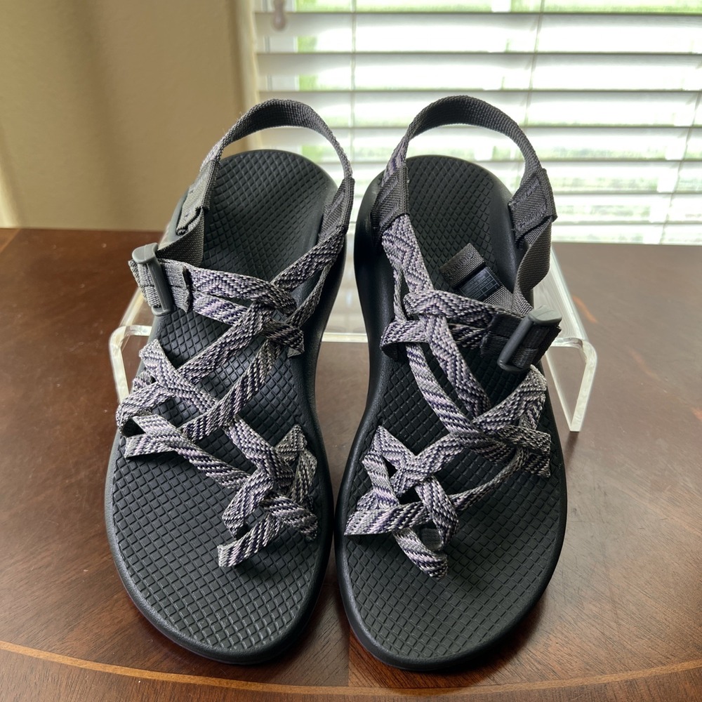 Chaco ZX/2 Gray/Purple Sandals Women Sz 7 Hiking Water Outdoors Beach Walking
